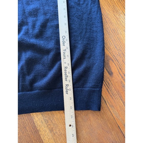 Banana Republic Mens Sweater L Navy Merino Wool Crew Neck  Barufa Looks Small - Picture 5 of 6